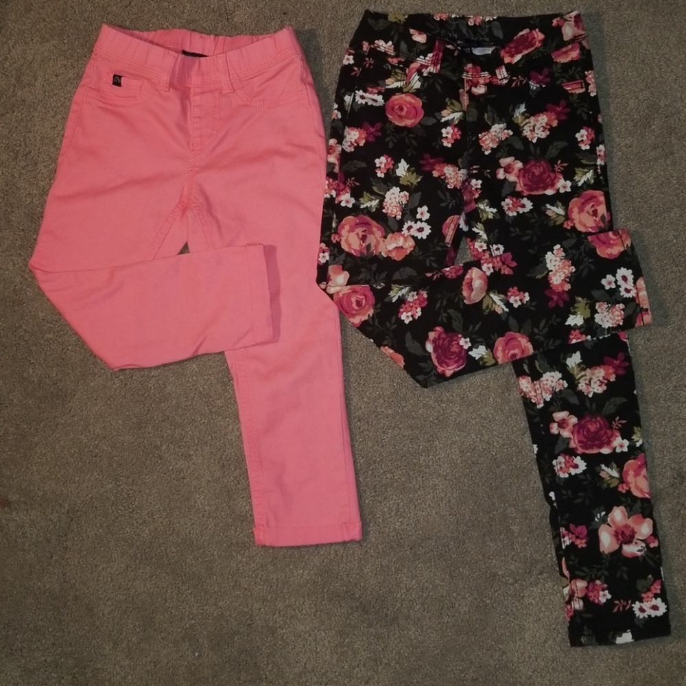 Floral & pink pants